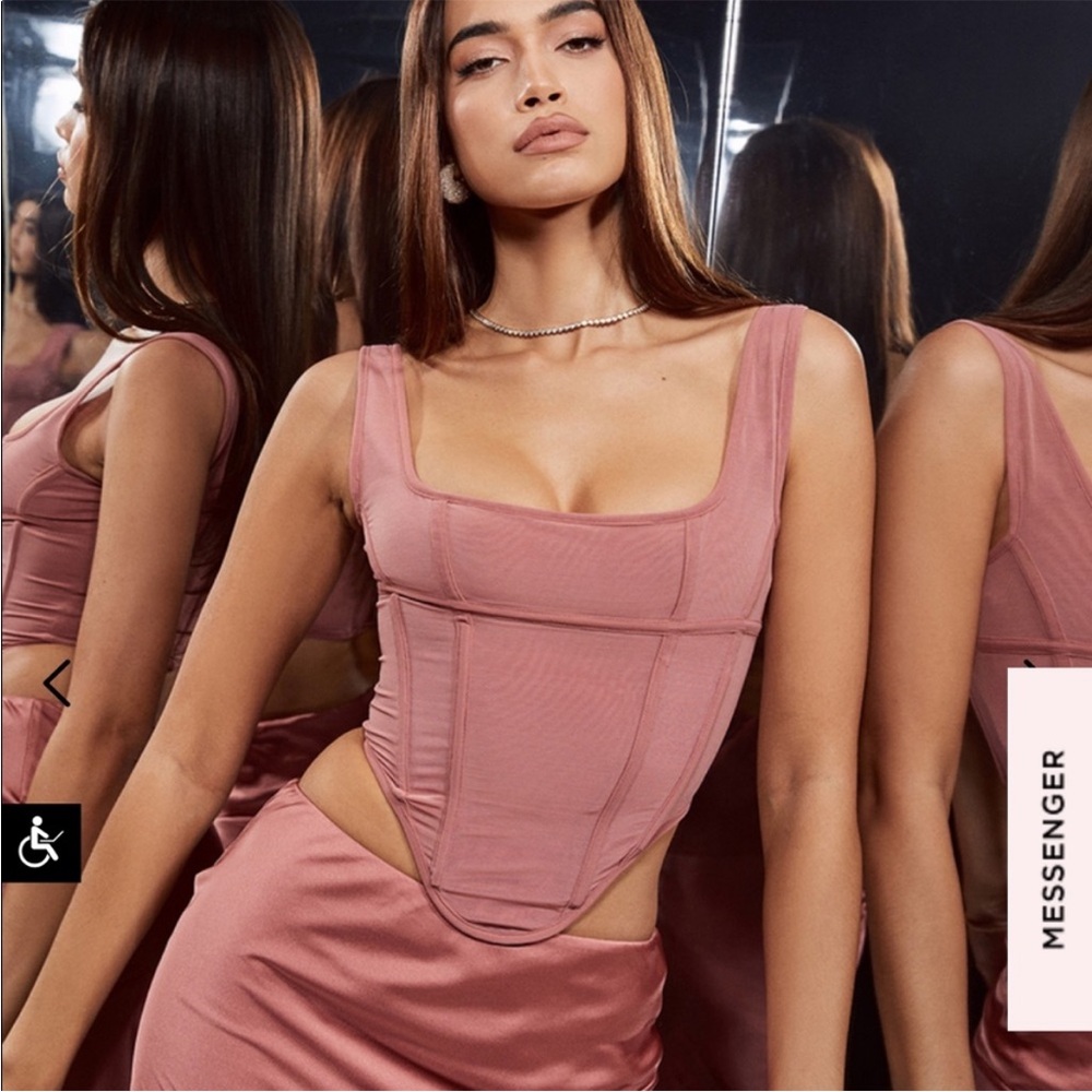 House of CB Edetta Rose Corset Top